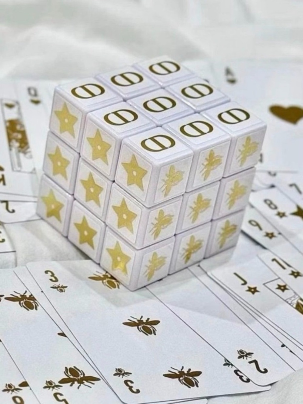 Authentic Dior GWP Rubik’s Cube Collectible with Shopping Bag